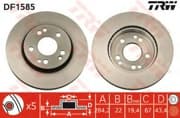 OEM DISC BRAKE ROTOR DF1585