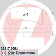 OEM PAD KIT, DISC BRAKE 292172051