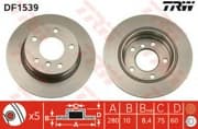 OEM DISC BRAKE ROTOR DF1539