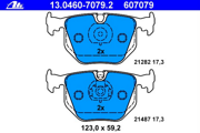 OEM PAD KIT, DISC BRAKE 13046070792