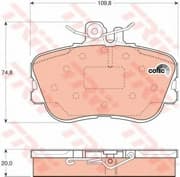 OEM PAD KIT, DISC BRAKE GDB1094