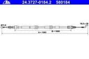 OEM CABLE ASSY, PARKING BRAKE 24372701842