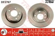 OEM DISC BRAKE ROTOR DF2767