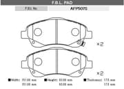 OEM BRAKE PAD AFP507S