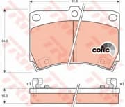 OEM PAD KIT, DISC BRAKE GDB1024