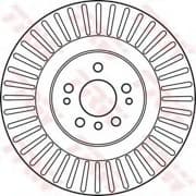 OEM BRAKE DISC-FRT/VENTED-W164/251 DF6013S