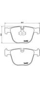 OEM BRAKE PAD SET REAR BIG E70/E71/E73/E81/E87/E90 P06050