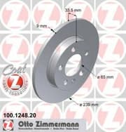 OEM DISC BRAKE ROTOR 100124820