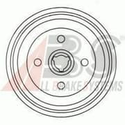 OEM Brake Drums/ABS 2328S