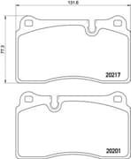 OEM BRAKE PAD SET FRT-ASTON P02002