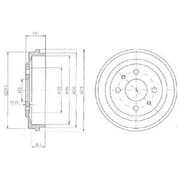 OEM BRAKE DRUM BF136