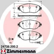 OEM PAD KIT, DISC BRAKE 247382002