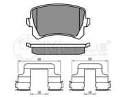 OEM BRAKE PAD SET REAR /Q3/PASSAT 0252448317