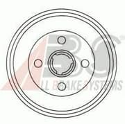 OEM Brake Drums/ABS 2326S