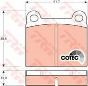 OEM BRAKE PAD RR GDB101