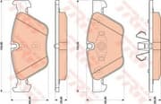 OEM BRAKE PAD SET FRT E90/325DI GDB1810