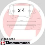 OEM PAD KIT, DISC BRAKE 244831701