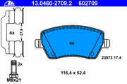 OEM PAD KIT, DISC BRAKE 13046027092