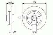 OEM BRAKE ROTOR 0986479682