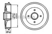 OEM BREMSTROMMEL 0986477124