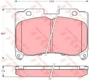 OEM PAD KIT, DISC BRAKE GDB3106