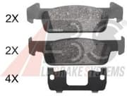 OEM PAD KIT, DISC BRAKE 37974