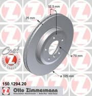 OEM BRAKE DISC FRT BMW E46/330 150129420