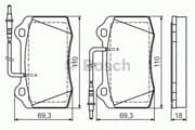 OEM BREMSBELAG 0986424658