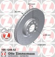 OEM DISC BRAKE ROTOR 100124952