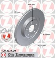 OEM DISC BRAKE ROTOR 100333420