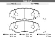 OEM PAD KIT, DISC BRAKE AFP493S