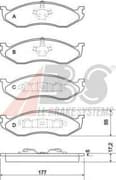 OEM PAD KIT, DISC BRAKE 38477