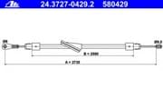 OEM BRAKE SHOE CABLE FRT DB W203 24372704292