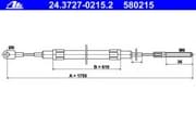 OEM CABLE ASSY, PARKING BRAKE 24372702152