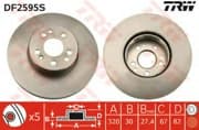 OEM BRAKE DISC VENT FRT W140/S300 DF2595S