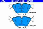 OEM BRAKE PAD SET FRT BMW E90,E81,E89,Z4/6CYL 13046072162