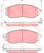 OEM PAD KIT, DISC BRAKE GDB3392