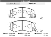 OEM BRAKE PAD AFP431S