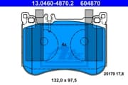 OEM PAD KIT, DISC BRAKE 13046048702