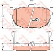 OEM PAD KIT, DISC BRAKE GDB3170