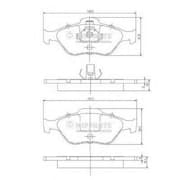 OEM NIPPARTS BRAKE PADS J3603065