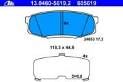 OEM PAD KIT, DISC BRAKE 13046056192