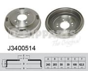 OEM BRAKE DRUM J3400514