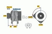 OEM DREHSTROMLICHTMASCHINE I.A. 0986040330