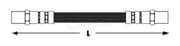 OEM BRAKE HOSE FRONT 3003432103