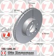 OEM BRAKE DISC FRT BMW E39/2000->I 150129620