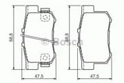 OEM PAD KIT, DISC BRAKE 0986494358