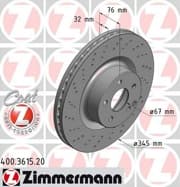 OEM BRAKE DISC FRT VENT DB W220,C215/S500,S600,CL600 400361520