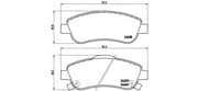 OEM Front Brake Pad Set, Disc Brake P28045