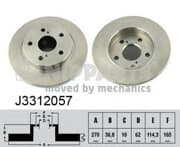 OEM NIPPARTS BRAKE DISCS J3312057